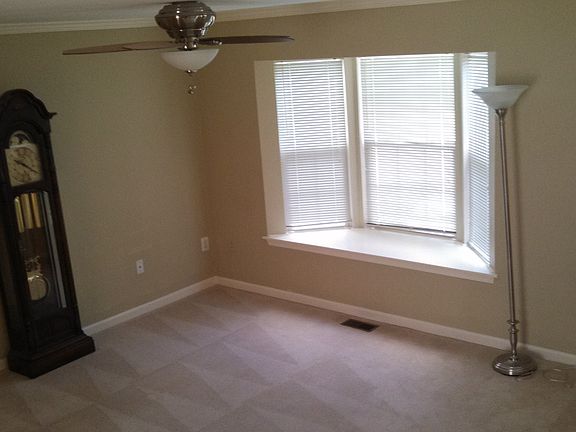 Living room with bay window