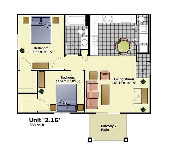 Floor plan 21G
