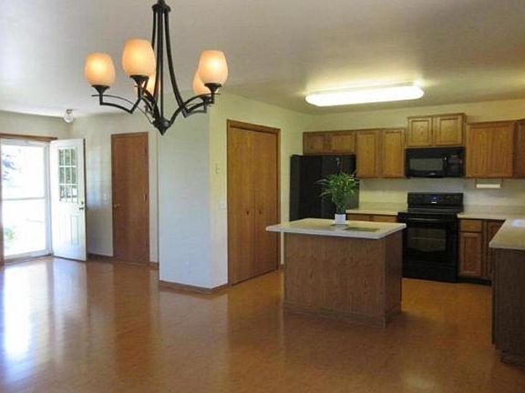 Open combination Kitchen, Dining, Living Rooms