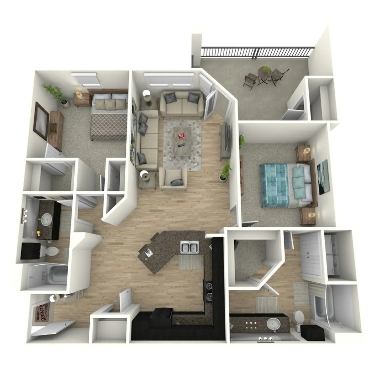 Floor plan B2-MID