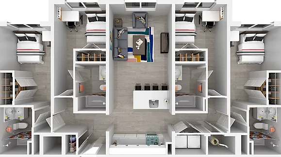 D1 | 4x4 | 1375 sq ft D1 | 4x4 | 1375 sq ft