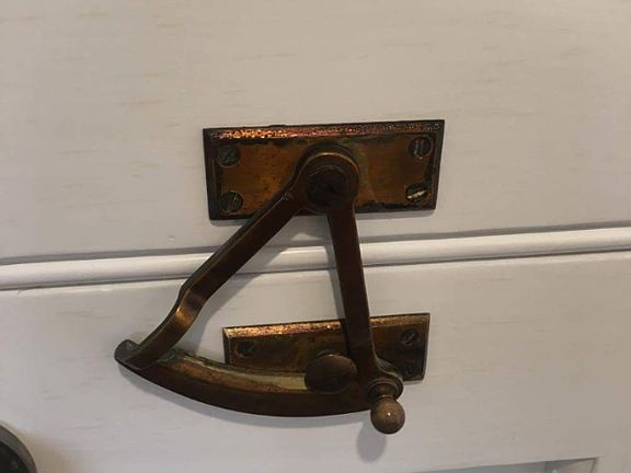 Hasp on Dutch door