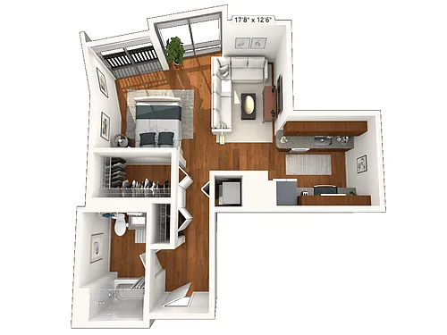 Floor plan Studio 03