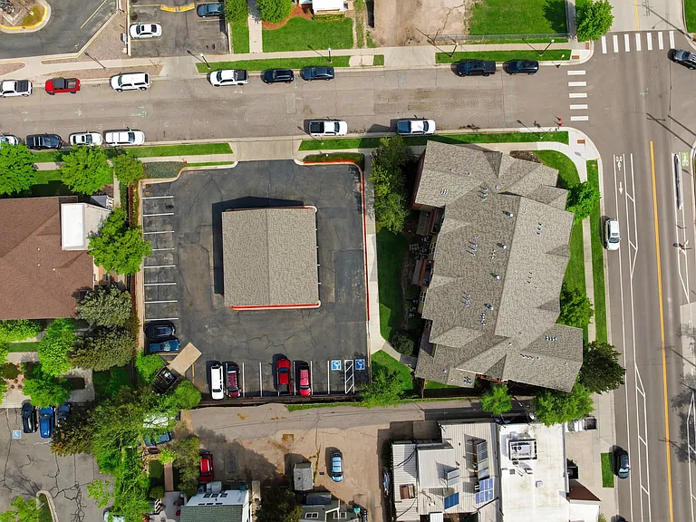 Downtown Parking Lot with Covered Parking