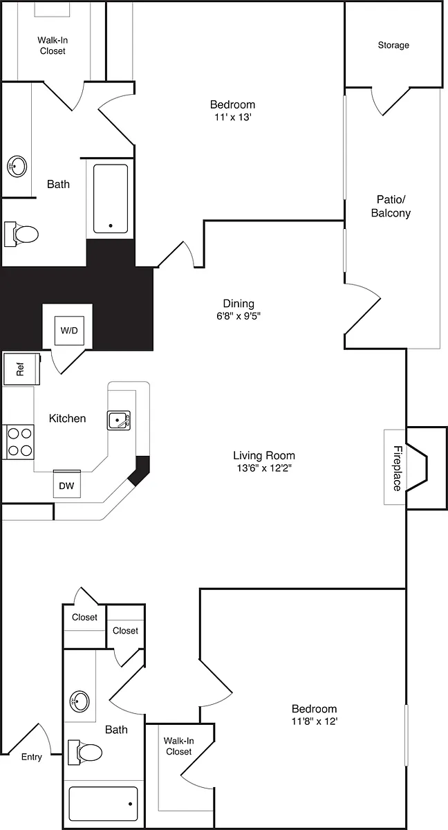 Floor plan Gardner no Garage