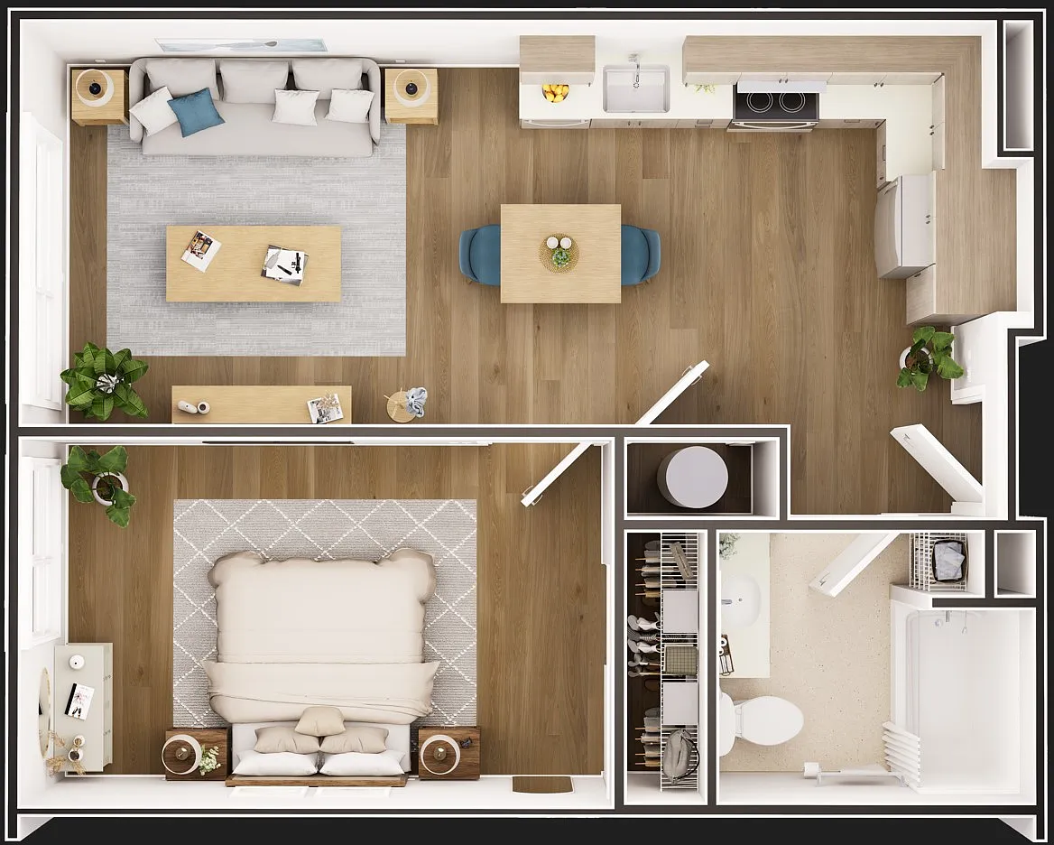 Floor plan 1X1