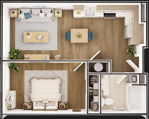 Floor plan 1X1