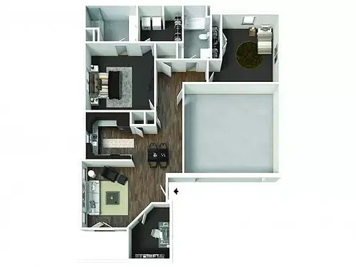 Floor plan Patio Home - D Style