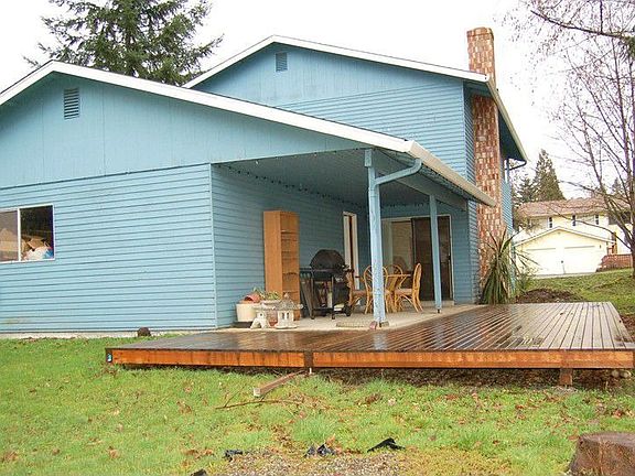large, partially covered deck 