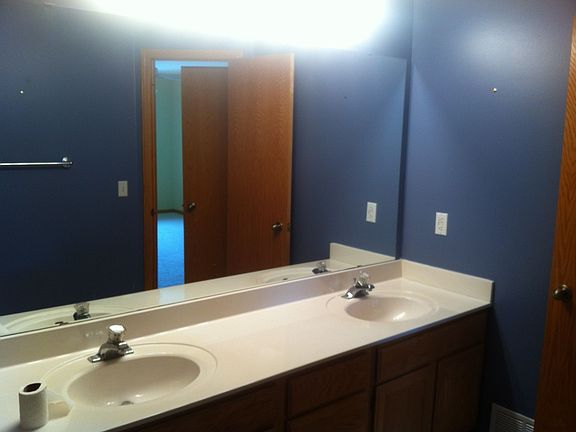Master bath with dual sinks