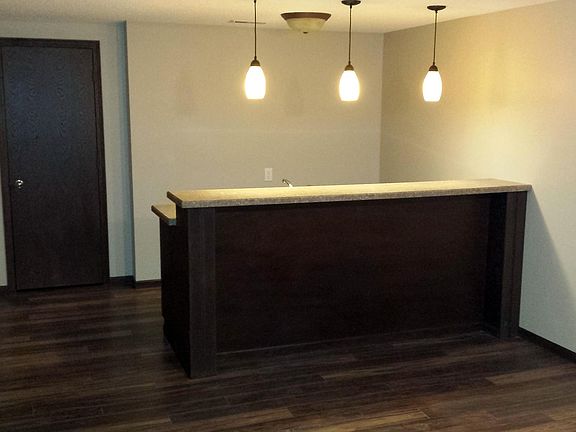 Wet bar in basement