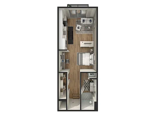 Floor plan Studio - S2 - B