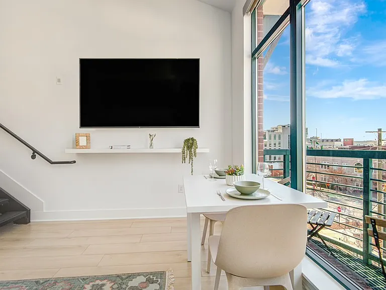 Massive 75 inch mounted smart TV