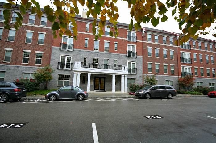 front of building