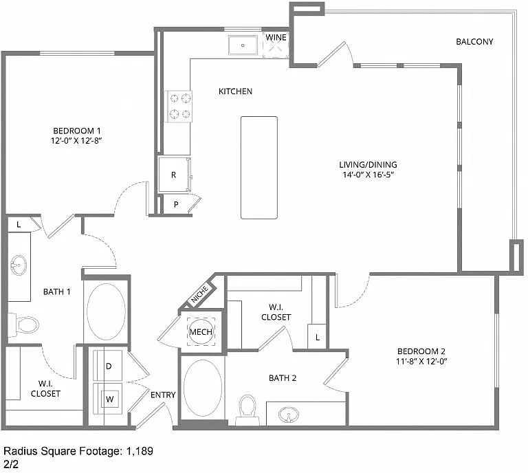 Floor plan B2