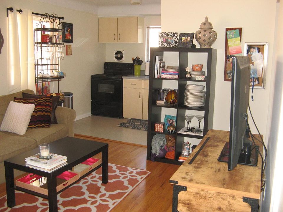Entrance to the open floor plan of the living room and Kitch