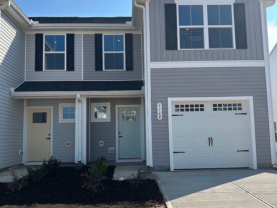 End unit with beautiful door