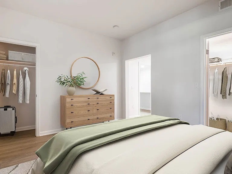 Bedroom with Hard Surface Flooring