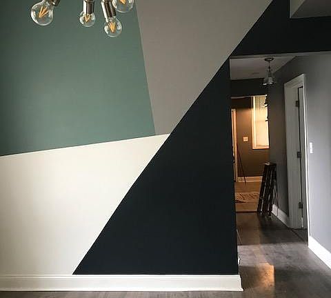 Dining Room- custom painted wall