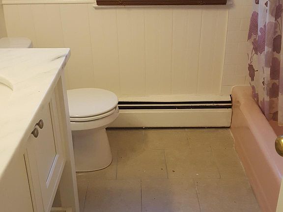 full bathroom with new vanity