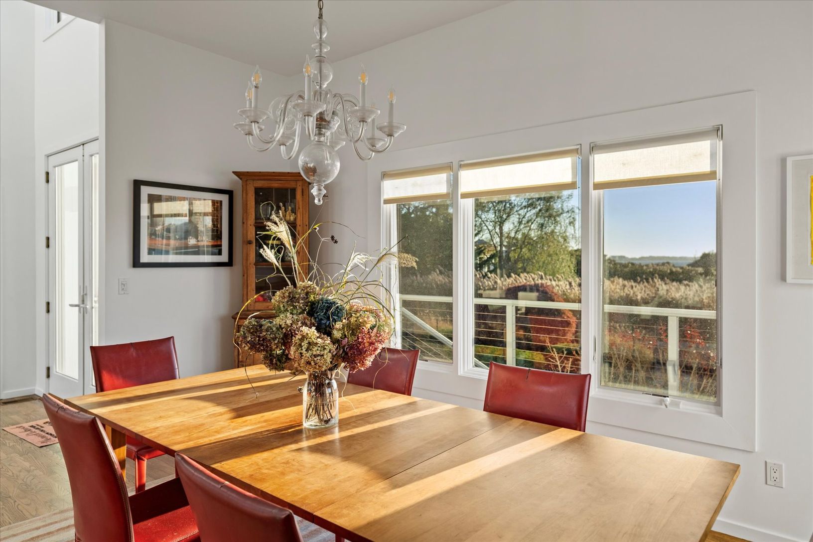  Enjoy unobstructed views of the meadow and Moriches Bay at dinner time!