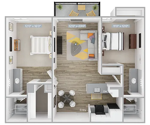 Floor plan B1-988-1
