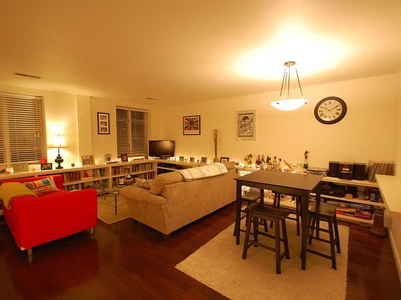 Wrap around built-in bookshelves