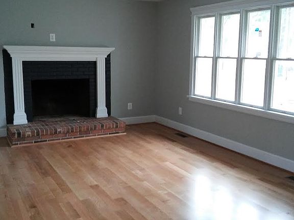 Cozy living with custom-built fireplace