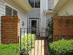 Bricked walkway to front door
