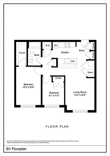 Floor plan B1