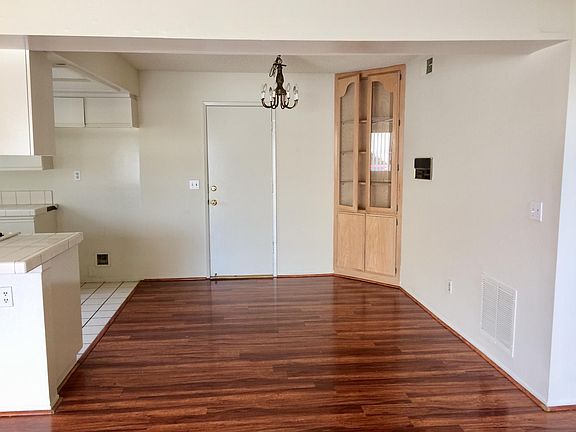 1st floor - dining room and door to attached garage.