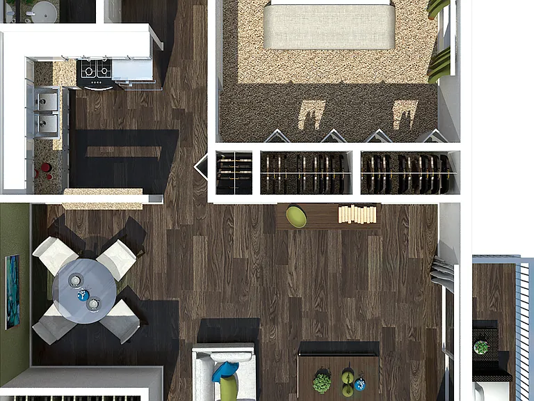 1 Bedroom 1 Bedroom