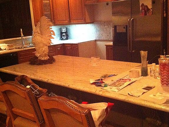 All custom cherry kitchen