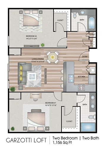 Floor plan Garzotti Loft