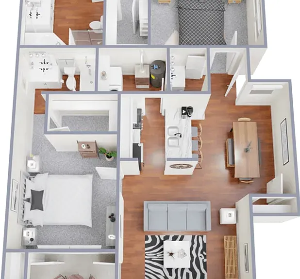 Two bedroom, two and a half bath, 1,164 square foot apartment home Two bedroom, two and a half bath, 1,164 square foot apartment home