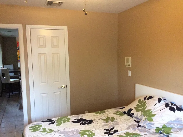 First floor bedroom off kitchen.