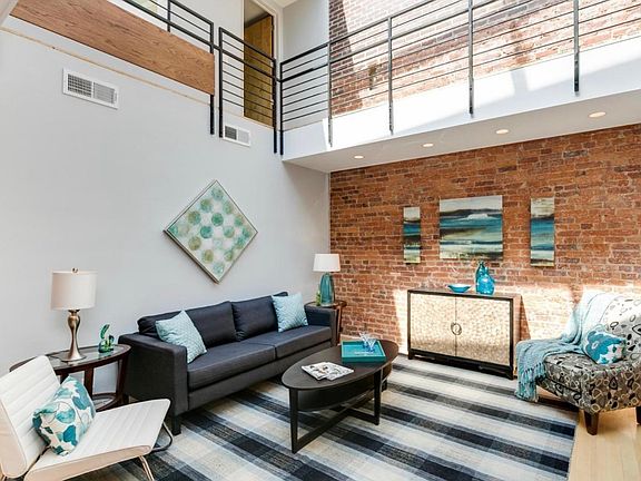 Living room staged