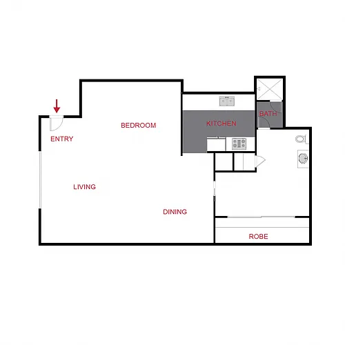 Floor plan Plan S - Studio