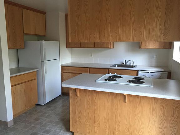 New Oak Cabinets and large counter space