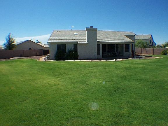 back yard view of house