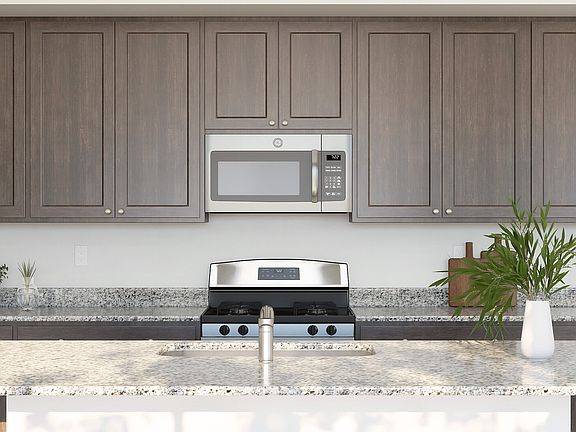 Kitchen with ample cabinet space