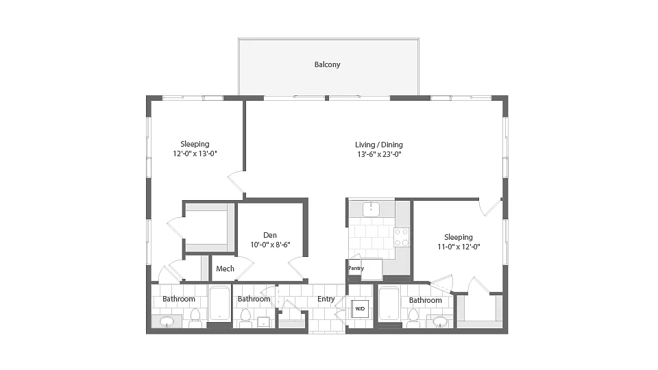 Floor plan Cincinnati Den