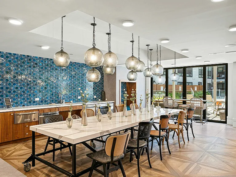 Club room with catering kitchen