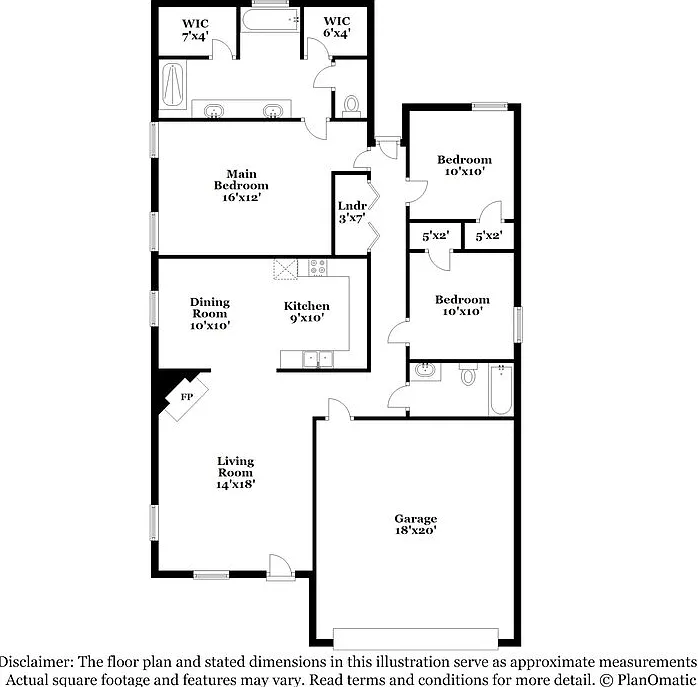 3 bed, 2.0 bath, 1342 sqft, $1,725 — Photo 2