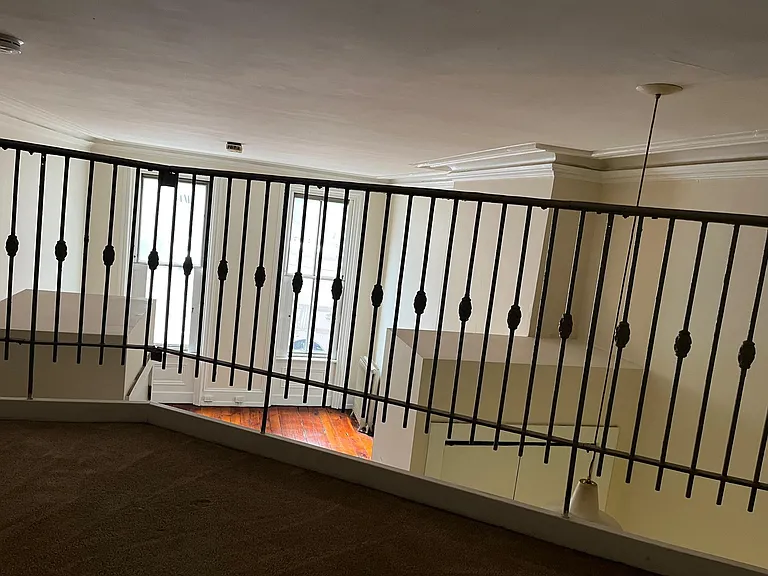 View looking down from the loft