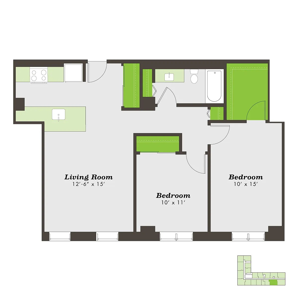 Floor plan suthm-2bC