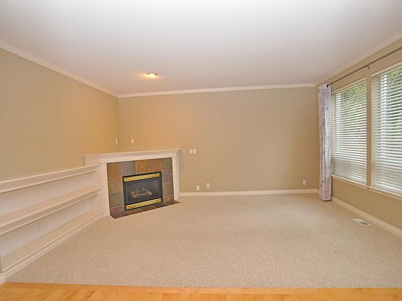 Family room with gas fireplace