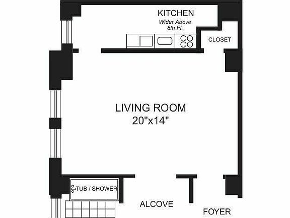 2nd image of 435 W 23rd St APT 17C