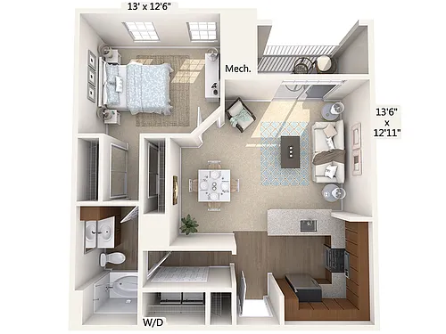 Floor plan A3-H-Upper