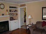 Fireplace, Built-in shelves